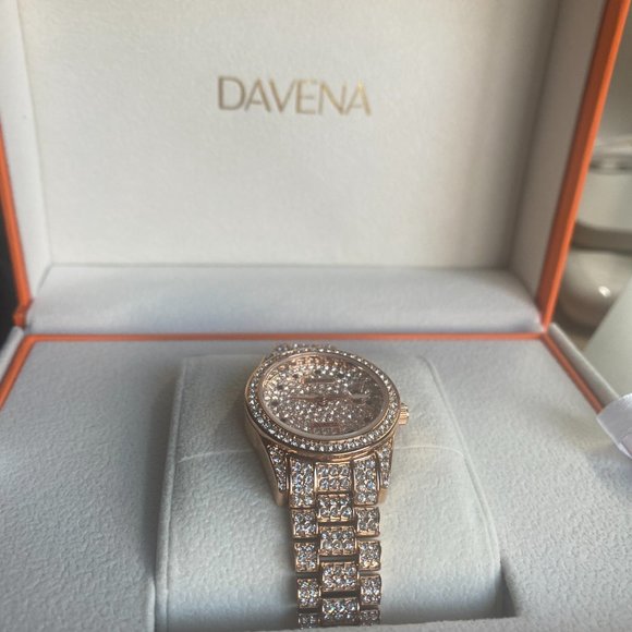 Davena Princess Watch - Swarovski crystal -Rosegold - Picture 4 of 4